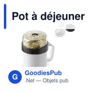 Pot à déjeuner personnalisable à emporter 520 + 230 ml avec logo - Duo - Miniature 1
