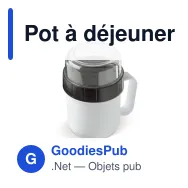 Pot à déjeuner personnalisable à emporter 520 + 230 ml avec logo - Duo - Miniature 2