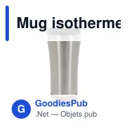 Mug isotherme personnalisable 480 ml base en liège avec logo - Double paroi - Miniature 3