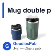 Mug double paroi de 175 ml en acier inoxydable recyclé Oli - Miniature 22