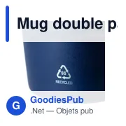 Mug double paroi de 175 ml en acier inoxydable recyclé Oli - Miniature 28