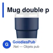 Mug double paroi de 175 ml en acier inoxydable recyclé Oli - Miniature 4