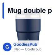 Mug double paroi de 175 ml en acier inoxydable recyclé Oli - Miniature 31