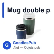 Mug double paroi de 175 ml en acier inoxydable recyclé Oli - Miniature 38