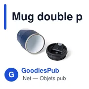 Mug double paroi de 175 ml en acier inoxydable recyclé Oli - Miniature 42