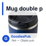 Mug double paroi de 175 ml en acier inoxydable recyclé Oli - Miniature 44