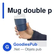Mug double paroi de 175 ml en acier inoxydable recyclé Oli - Miniature 45