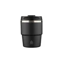 Variante noir - Mug double paroi de 175 ml en acier inoxydable recyclé Oli