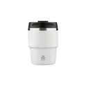 Variante blanc - Mug double paroi de 175 ml en acier inoxydable recyclé Oli