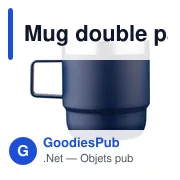 Mug double paroi de 180 ml en acier inoxydable recyclé Lilia - Miniature 17