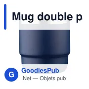 Mug double paroi de 180 ml en acier inoxydable recyclé Lilia - Miniature 18