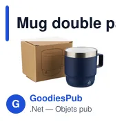 Mug double paroi de 180 ml en acier inoxydable recyclé Lilia - Miniature 20