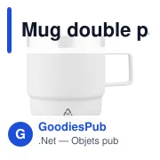 Mug double paroi de 180 ml en acier inoxydable recyclé Lilia - Miniature 25