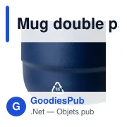 Mug double paroi de 180 ml en acier inoxydable recyclé Lilia - Miniature 33