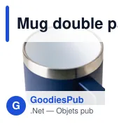 Mug double paroi de 180 ml en acier inoxydable recyclé Lilia - Miniature 34