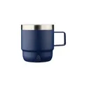 Variante bleu - Mug double paroi de 180 ml en acier inoxydable recyclé Lilia