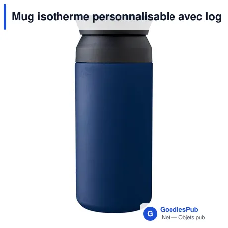 Mug isotherme personnalisable avec logo - modèle Gwen
