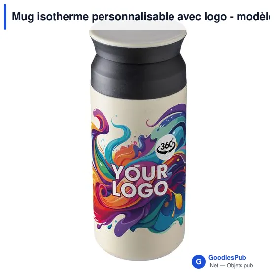 Mug isotherme personnalisable avec logo - modèle Gwen - Image 12
