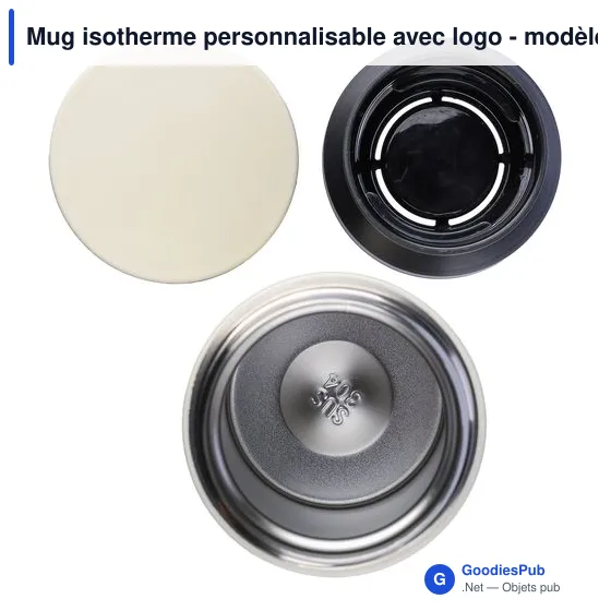 Mug isotherme personnalisable avec logo - modèle Gwen - Image 9