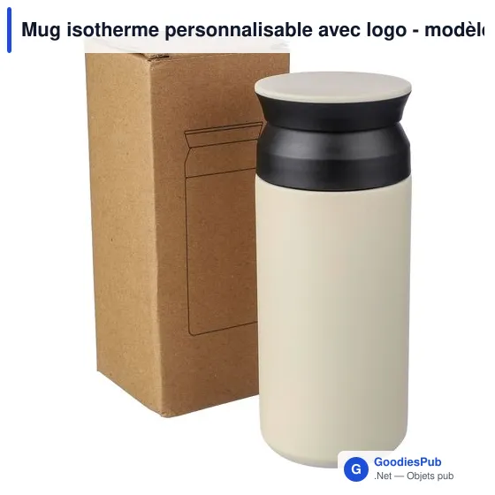 Mug isotherme personnalisable avec logo - modèle Gwen - Image 10