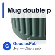 Mug double paroi en acier inoxydable recyclé de 400 ml Chiara - Miniature 7