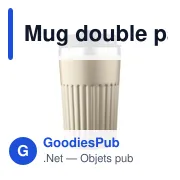 Mug double paroi en acier inoxydable recyclé de 400 ml Chiara - Miniature 67