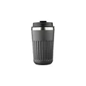 Variante gris - Mug double paroi en acier inoxydable recyclé de 400 ml Chiara