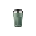 Variante vert - Mug double paroi en acier inoxydable recyclé de 400 ml Chiara