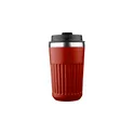 Variante bordeaux - Mug double paroi en acier inoxydable recyclé de 400 ml Chiara