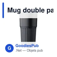 Mug double paroi en acier inoxydable recyclé de 500 ml Kael - Miniature 11