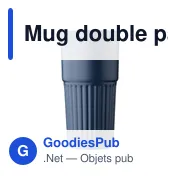 Mug double paroi en acier inoxydable recyclé de 500 ml Kael - Miniature 5