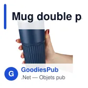 Mug double paroi en acier inoxydable recyclé de 500 ml Kael - Miniature 7