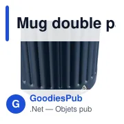 Mug double paroi en acier inoxydable recyclé de 500 ml Kael - Miniature 8