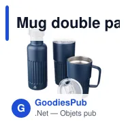 Mug double paroi en acier inoxydable recyclé de 500 ml Kael - Miniature 9