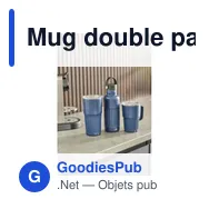 Mug double paroi en acier inoxydable recyclé de 500 ml Kael - Miniature 10