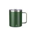 Variante vert - Mug double paroi personnalisable en acier inoxydable Renate avec logo