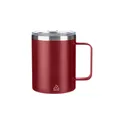 Variante bordeaux - Mug double paroi personnalisable en acier inoxydable Renate avec logo