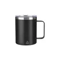 Variante noir - Mug double paroi personnalisable en acier inoxydable Renate avec logo