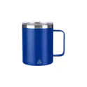 Variante bleu cobalt - Mug double paroi personnalisable en acier inoxydable Renate avec logo