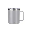 Variante gris - Mug double paroi personnalisable en acier inoxydable Renate avec logo
