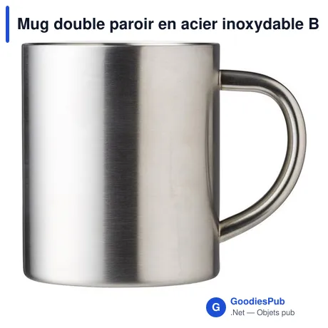 Mug double paroir en acier inoxydable Braylen