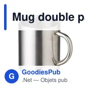 Mug double paroir en acier inoxydable Braylen - Miniature 2