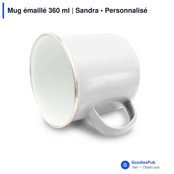 Mug émaillé 360 ml | Sandra - Image 2