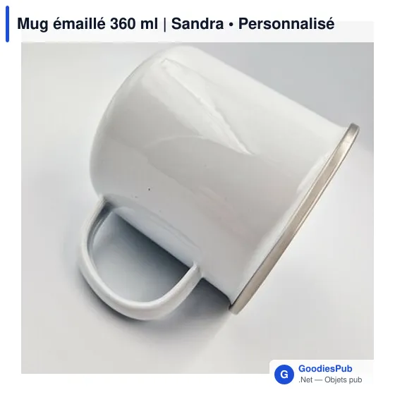 Mug émaillé 360 ml | Sandra - Image 7