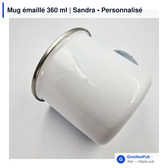 Mug émaillé 360 ml | Sandra - Image 8