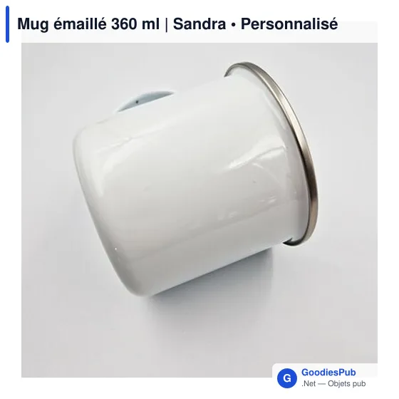Mug émaillé 360 ml | Sandra - Image 9