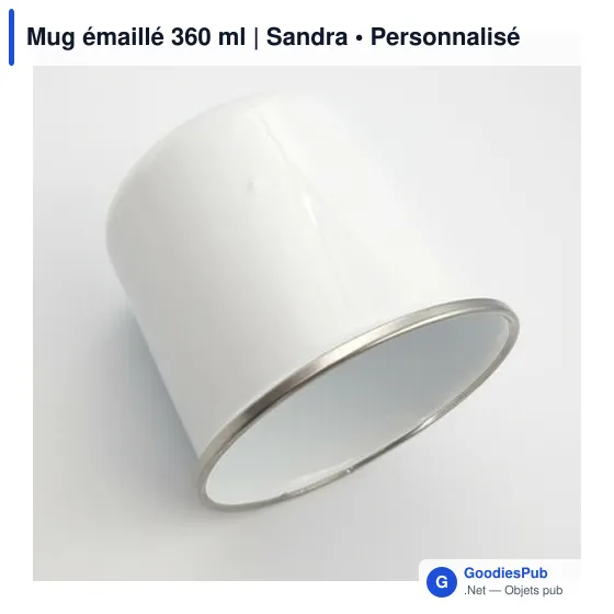 Mug émaillé 360 ml | Sandra - Image 10