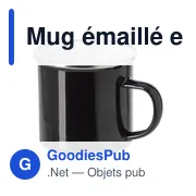 Mug émaillé en acier inoxydable personnalisable avec logo - Jamaal - Miniature 5