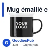 Mug émaillé en acier inoxydable personnalisable avec logo - Jamaal - Miniature 7