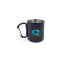 Variante bleu marine - Mug en acier inoxydable personnalisable avec mousqueton - Pariavec logo